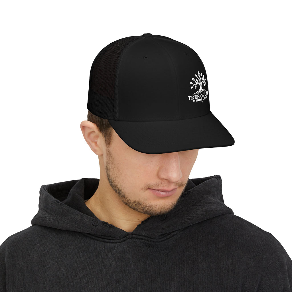 Tree of Life Snapback Trucker Cap — Embroidered Outdoor Logo Hat