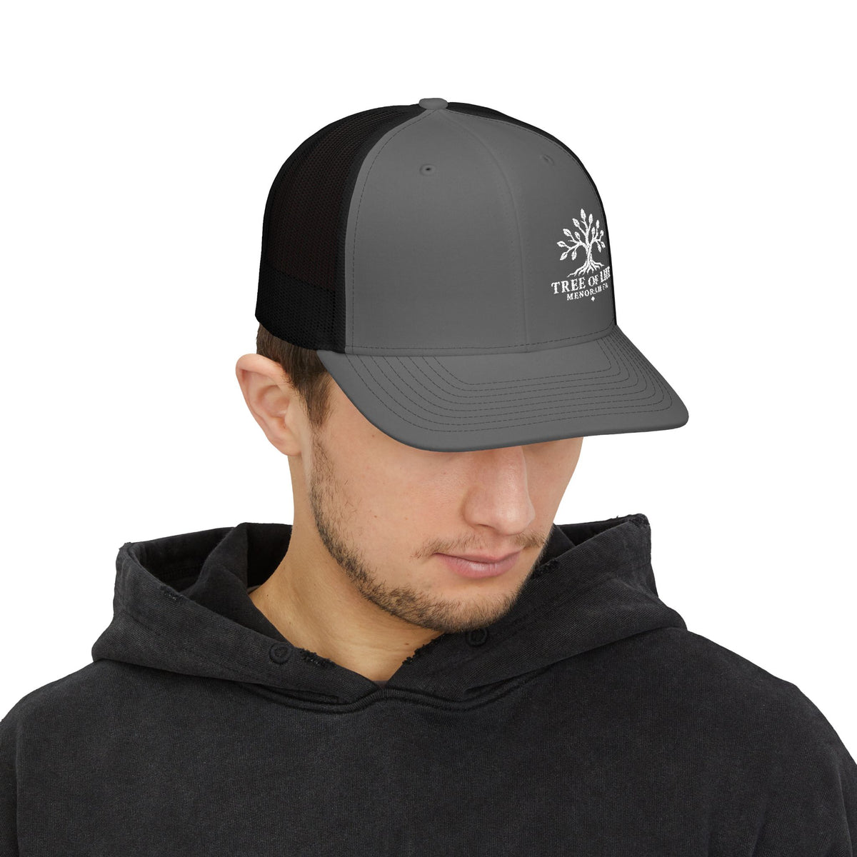 Tree of Life Snapback Trucker Cap — Embroidered Outdoor Logo Hat