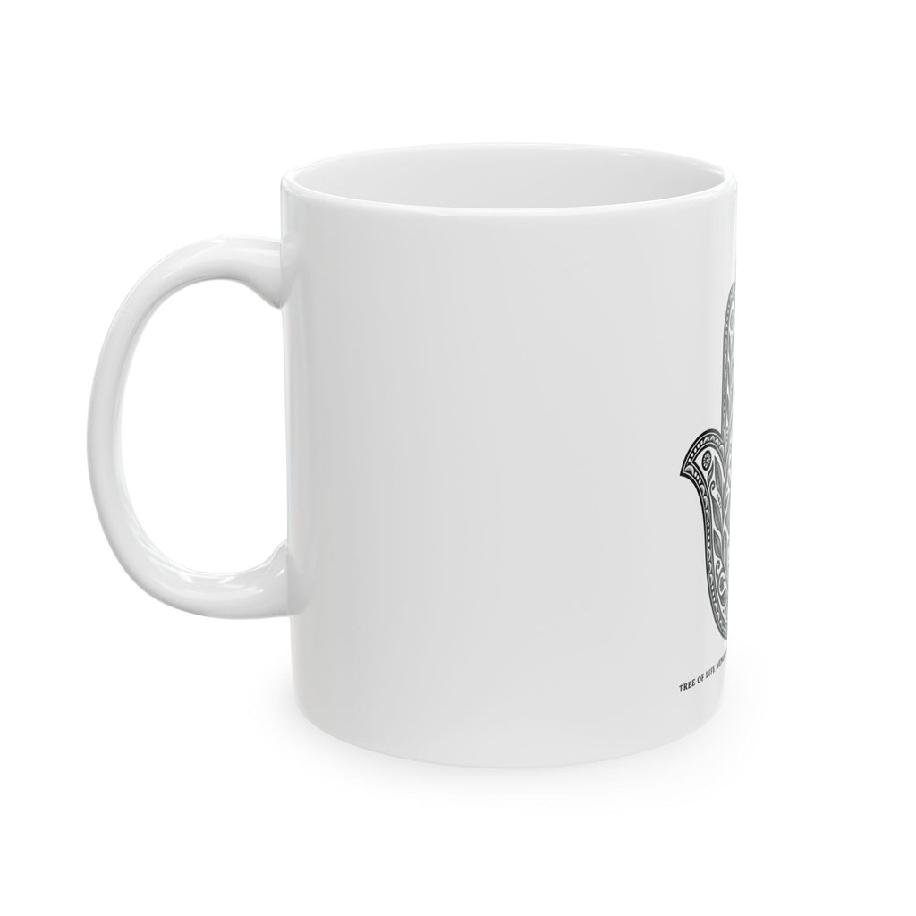 Hamsa Hand Ceramic Mug —  (11oz & 15oz)