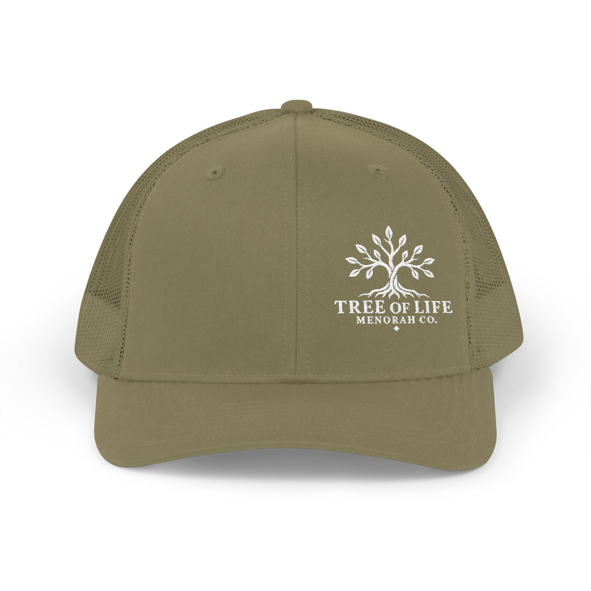 Tree of Life Snapback Trucker Cap — Embroidered Outdoor Logo Hat