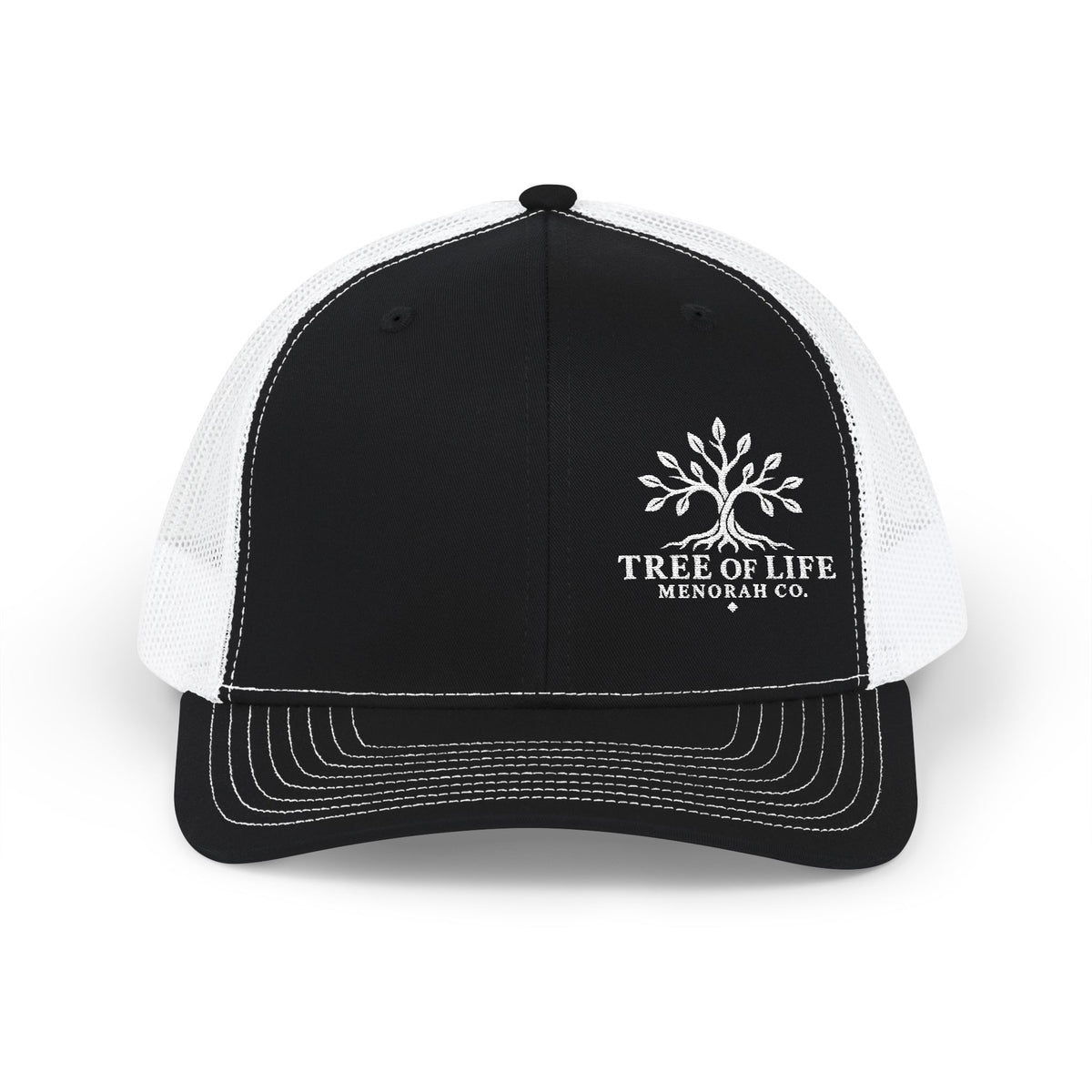 Tree of Life Snapback Trucker Cap — Embroidered Outdoor Logo Hat