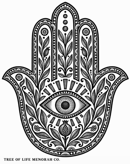 The Botanical Hamsa Hoodie