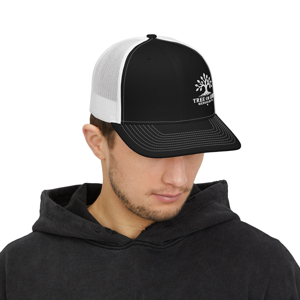 Tree of Life Snapback Trucker Cap — Embroidered Outdoor Logo Hat