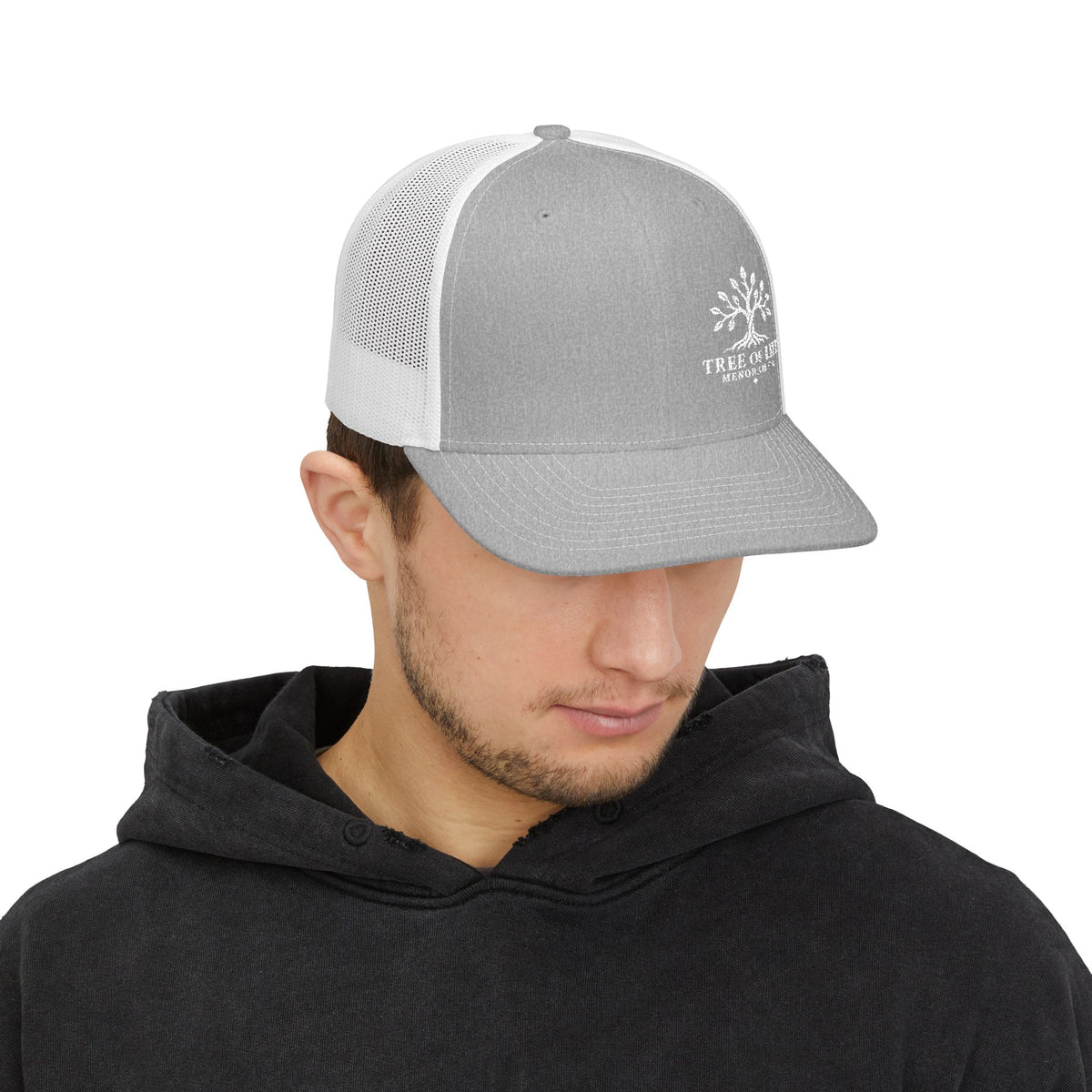 Tree of Life Snapback Trucker Cap — Embroidered Outdoor Logo Hat
