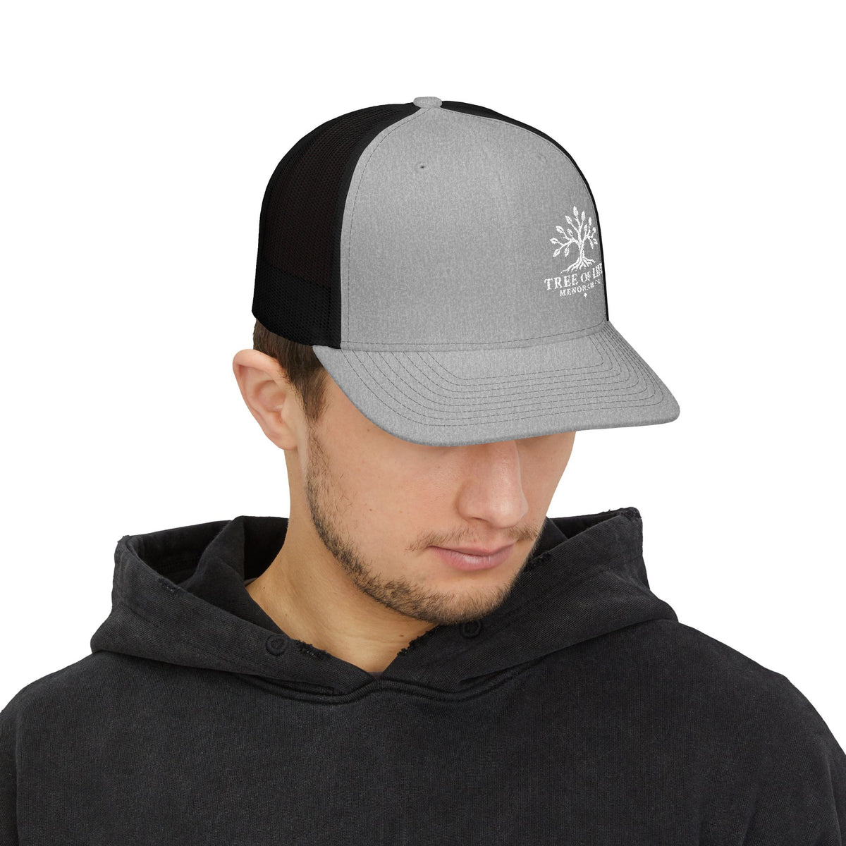 Tree of Life Snapback Trucker Cap — Embroidered Outdoor Logo Hat