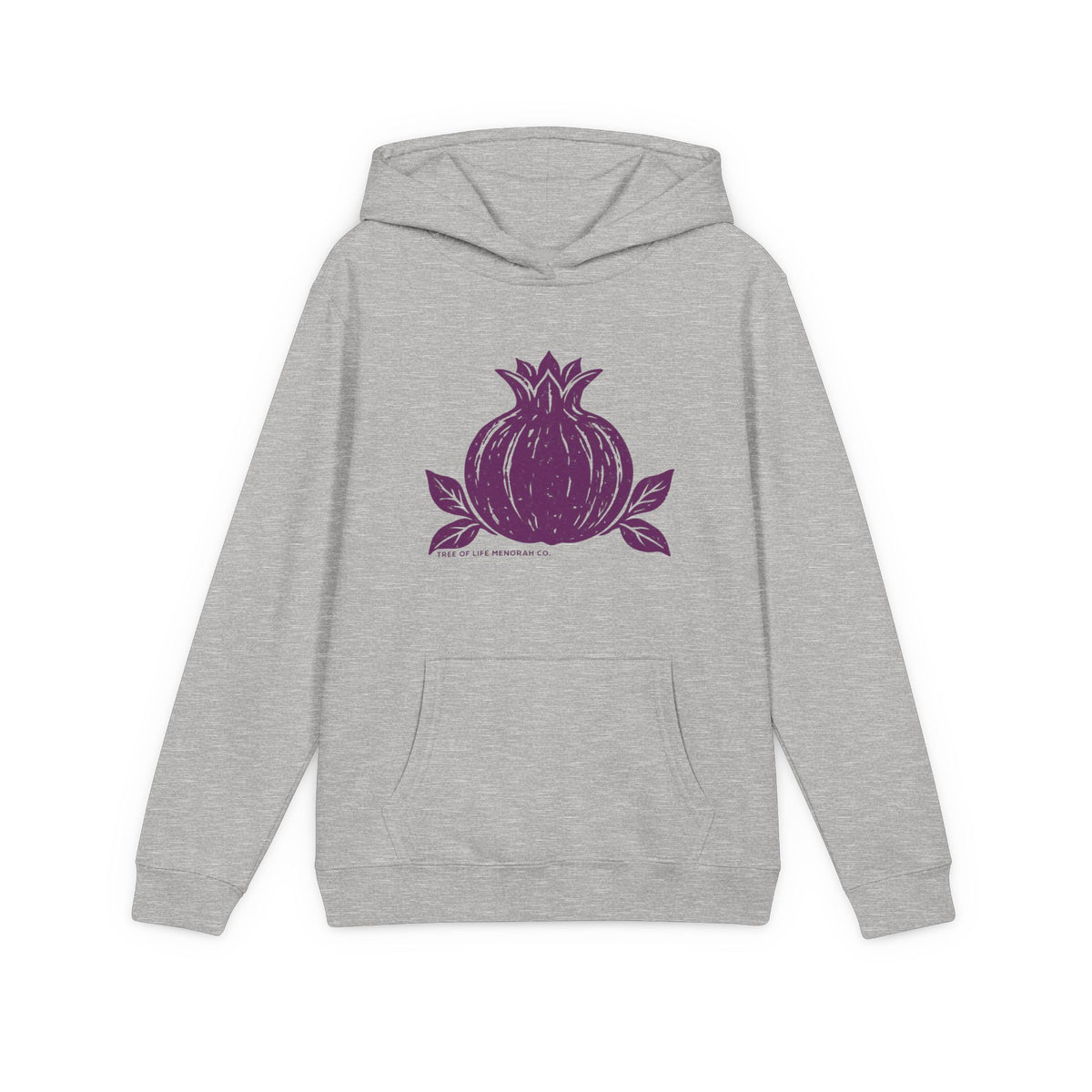 Youth Pomegranate Hoodie | Tree of Life Menorah Co. youth pullover