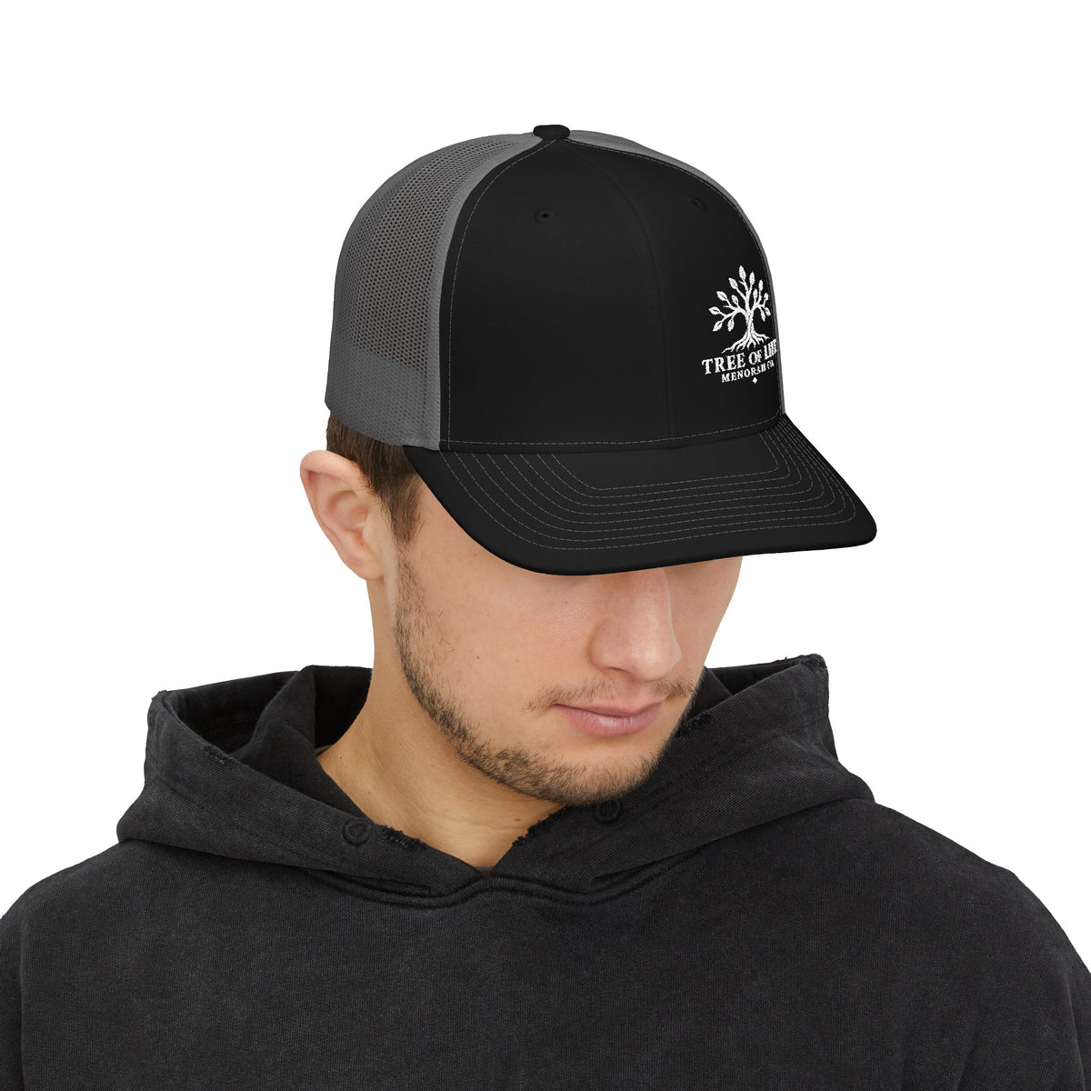 Tree of Life Snapback Trucker Cap — Embroidered Outdoor Logo Hat