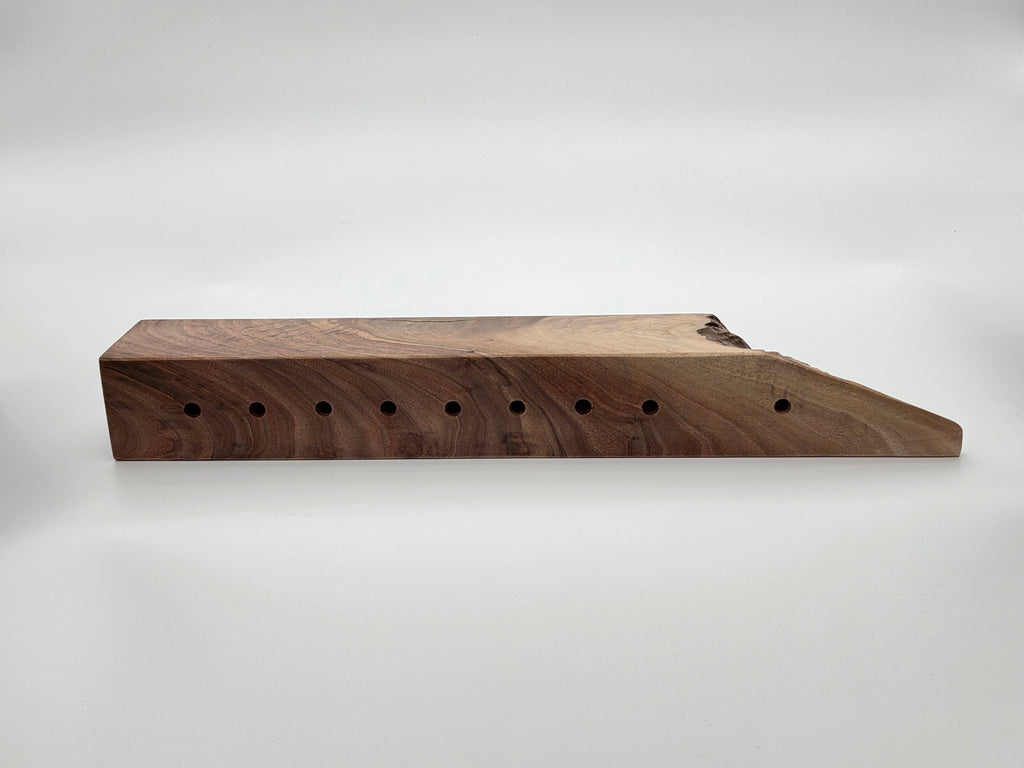 The Naturalist Collection — No. 005| One-of-a-Kind Handcrafted Live-Edge Walnut Oil Menorah