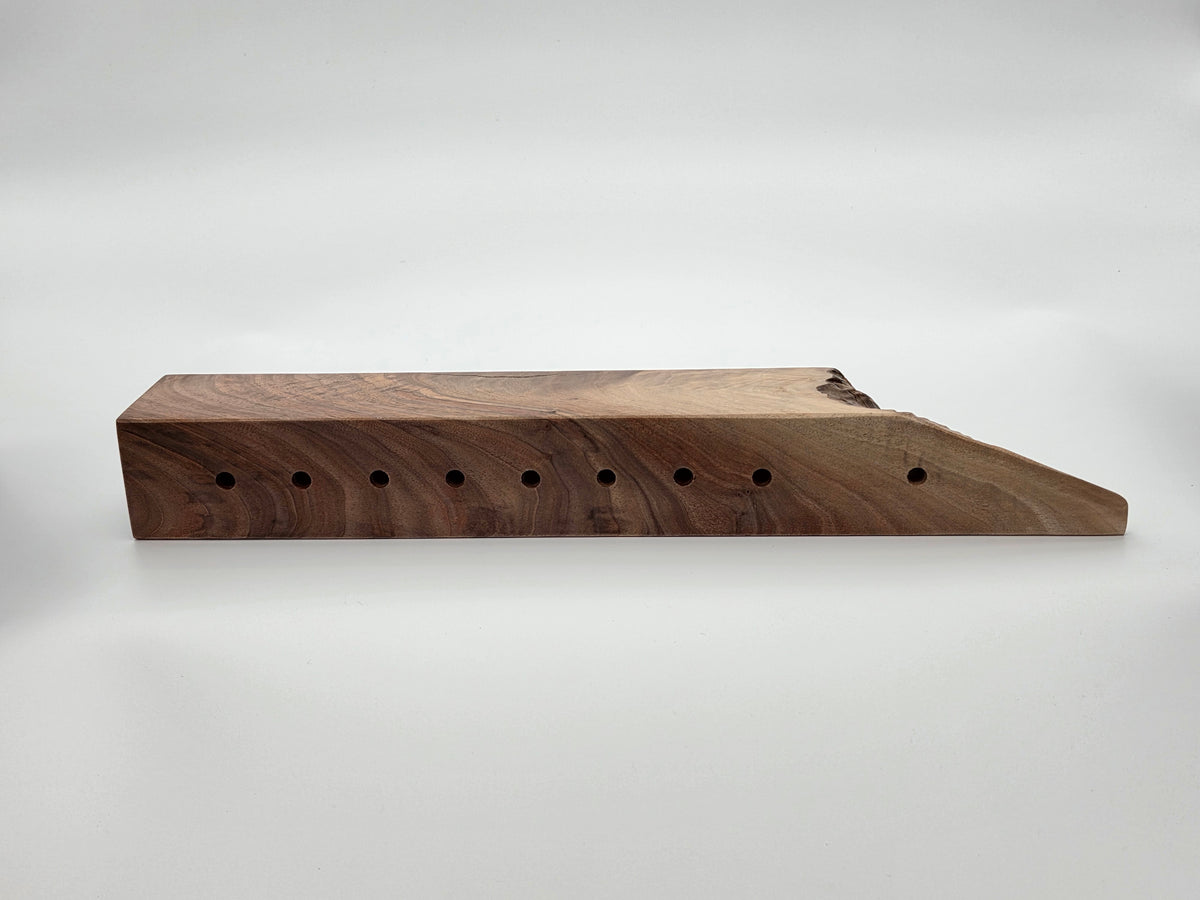 The Naturalist Collection — No. 005| One-of-a-Kind Handcrafted Live-Edge Walnut Oil Menorah