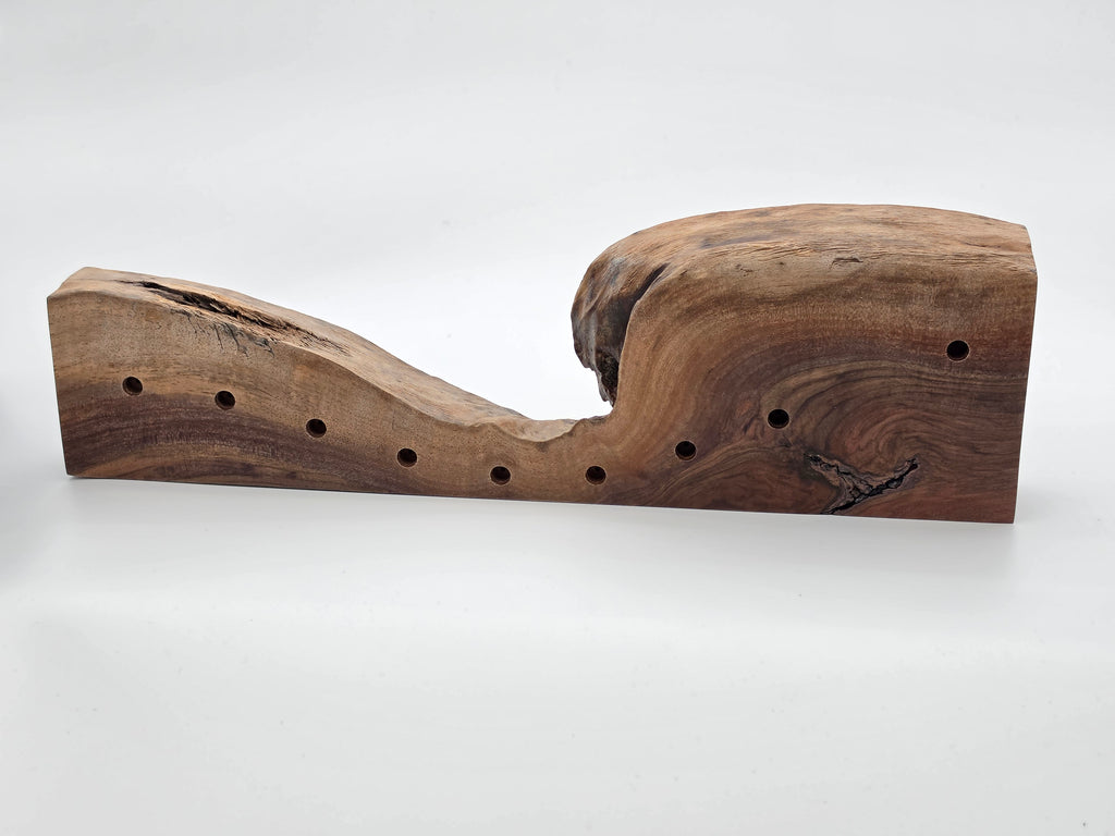 The Naturalist Collection — No. 002 | One-of-a-Kind Handcrafted Live-Edge Walnut Oil Menorah