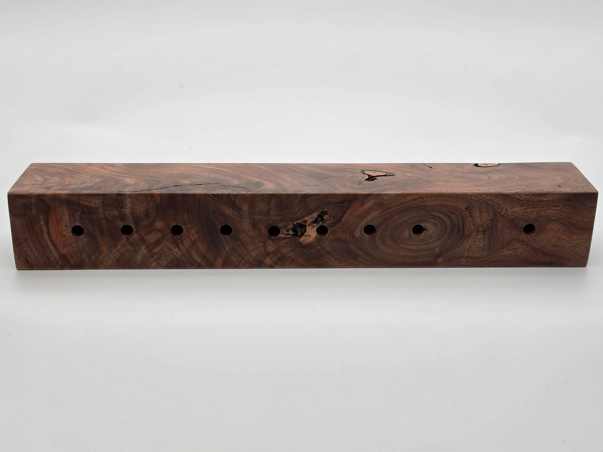 The Austere Collection Nº 001 | The First of Its Line | Handcrafted Walnut Menorah