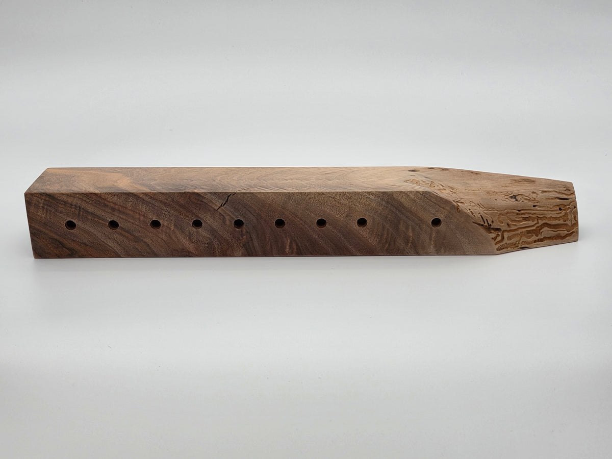 The Naturalist Collection — No. 006 | One-of-a-Kind Handcrafted Live-Edge Walnut Oil Menorah